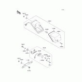 Схема вузла: Taillight(s) для Kawasaki KL250 KLR250