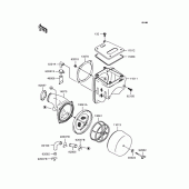Схема узла: Воздушный фильтр для Kawasaki KLX300R
