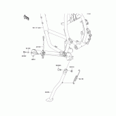 Схема вузла: Stand(s) для Kawasaki KL650 KLR650
