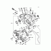 Схема вузла: Картер двигуна для Kawasaki KX85 KX85-II