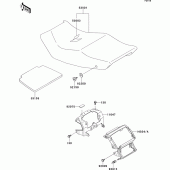 Схема узла: Сиденье для Kawasaki ZX600 ZZ-R600