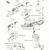 Схема вузла: Замок запалювання для Kawasaki ZX636 Ninja ZX-6R ABS