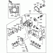 Схема вузла: Front bevel gear(1/2) для Kawasaki VN750 VN750 Twin