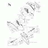 Схема вузла: Поворотники для Kawasaki EX400 Ninja 400R
