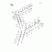 Схема вузла: Клапани для Kawasaki ZX600 GPX600R