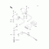 Схема вузла: Ignition system для Kawasaki KLE500