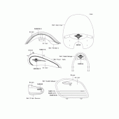 Схема вузла: Decals(green)(d6f) для Kawasaki VN1600 Vulcan 1600 Nomad