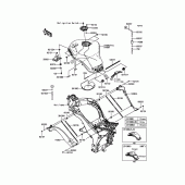 Схема узла: Топливный бак для Kawasaki ZX1000 Z1000SX ABS