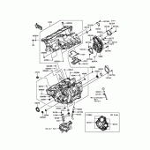 Схема вузла: Картер двигуна для Kawasaki ZX1000 Ninja ZX-10R ABS