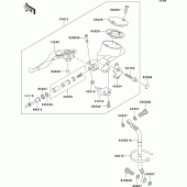 Схема вузла: Clutch master cylinder для Kawasaki VN1500 VN1500 Classic FI