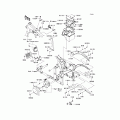 Схема узла: Крепление двигателя для Kawasaki VN900 VN900 Classic