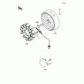 Схема узла: Генератор для Kawasaki KL250 KLR250