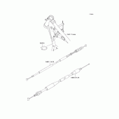 Схема вузла: Троси для Kawasaki KX65