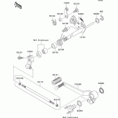 Схема узла: Переключатель передач для Kawasaki ZR750 Z750S
