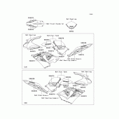 Схема вузла: Наклейки для Kawasaki ZX636 Ninja ZX-6R