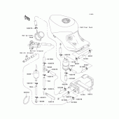 Схема вузла: Fuel evaporative system для Kawasaki ZX1100 Ninja ZX-11