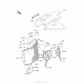 Схема вузла: Радіатор для Kawasaki ZG1400 Concours 14