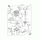 Схема узла: Карбюратор для Kawasaki KLX250 KLX250SR