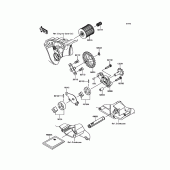 Схема узла: Масляный насос для Kawasaki KX250/ KX252 KX250F