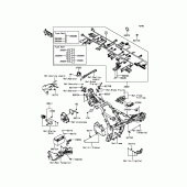 Схема вузла: Електроустаткування для Kawasaki ER300 Z300 ABS