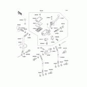 Схема узла: Передний тормозной цилиндр для Kawasaki ZX1100 ZZ-R1100