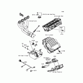 Схема вузла: Fuel Injection для Kawasaki ZR1000 Z1000 ABS