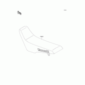 Схема узла: Сиденье для Kawasaki KLX650 KLX650