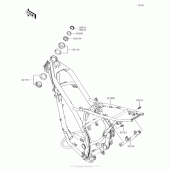 Схема узла: Рама для Kawasaki KLX140 KLX140G