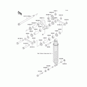 Схема вузла: Підвіска для Kawasaki KLX250 KLX250SR