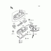 Схема узла: Панель приборов для Kawasaki ZX400 ZZR400