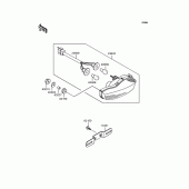 Схема узла: Задний фонарь (Стоп-сигнал) (s) для Kawasaki ZX1200 Ninja ZX-12R