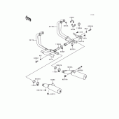 Схема узла: Выхлопная система для Kawasaki ZG1000 Concours