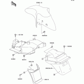 Схема узла: Fender для Kawasaki ZX600 ZZ-R600