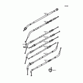 Схема узла: Тросики для Kawasaki EL250 Eliminator 250SE