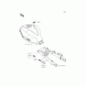 Схема вузла: Інформаційні наклейки для Kawasaki ER250 Z250 ABS