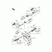 Схема узла: Поворотники для Kawasaki ZR800 Z800 ABS