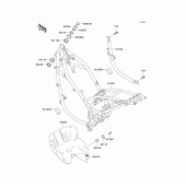 Схема узла: Рама для Kawasaki KLE500