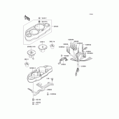 Схема вузла: Meter(s) для Kawasaki ZX1100 Ninja ZX-11