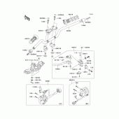 Схема вузла: Кермо & Пульт управління кермовим для Kawasaki ZR750 Z750S