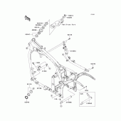 Схема вузла: Рама для Kawasaki VN900 Vulcan 900 Custom