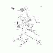 Схема вузла: Brake pedal/torque link для Kawasaki VN800 Vulcan 800