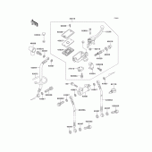 Схема узла: Передний тормозной цилиндр для Kawasaki ZX1100 Ninja ZX-11