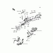 Схема вузла: Облицювальні елементи для Kawasaki BR250 Z250SL ABS