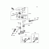 Схема узла: Руль & Пульт управления рулевой для Kawasaki EX300 Ninja 300