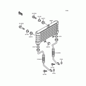 Схема вузла: Олійний охолоджувач для Kawasaki ZR750 Zephyr