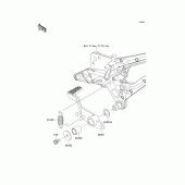 Схема узла: Лапка тормоза для Kawasaki ZR800 Z800