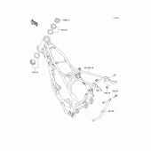 Схема вузла: Рама для Kawasaki KX85 KX85