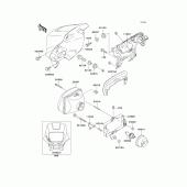 Схема узла: Headlight(s) для Kawasaki KL650 KLR650