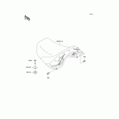 Схема узла: Сиденье для Kawasaki VN1500 VN1500 Drifter