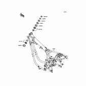 Схема вузла: Рама для Kawasaki EJ800 W800